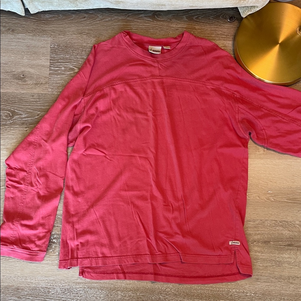 Men's Red Long Sleeve Tee